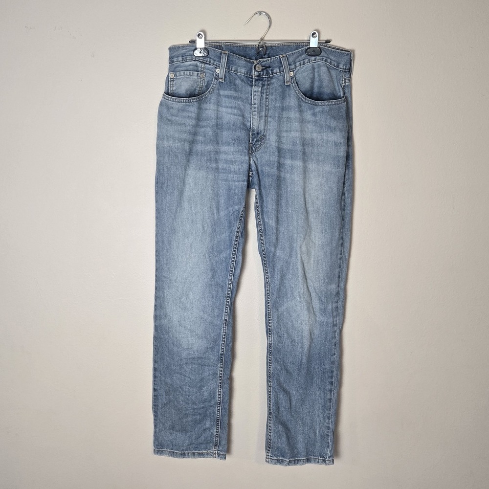 Levis 559 Jeans Mens 34x32 Relaxed Straight Leg Medium Wash Blue Stretch Denim